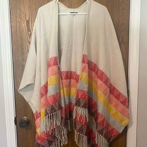 American Eagle multi color poncho